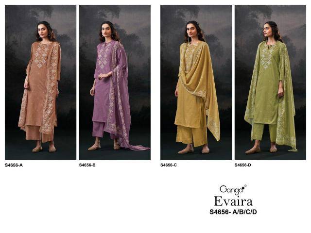 Ganga evaira 4656 Best wholesale dress materials in Bangalore